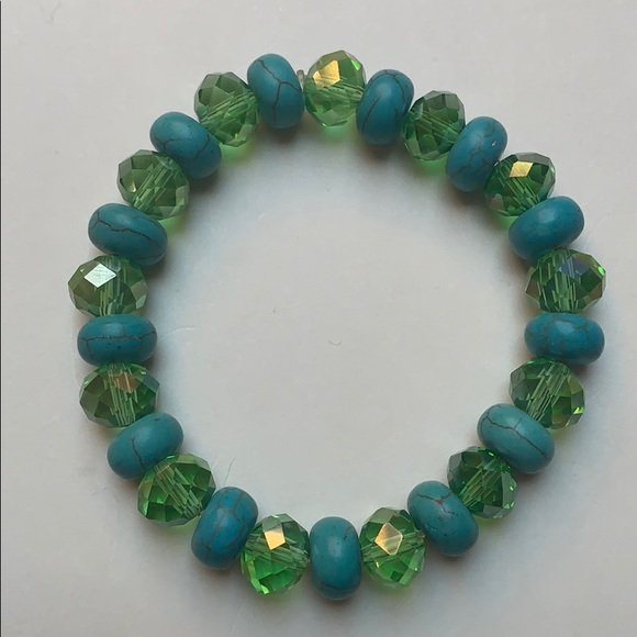 Women’s bracelet, Summer, Handmade Bracelet, Green - Picture 2 of 4